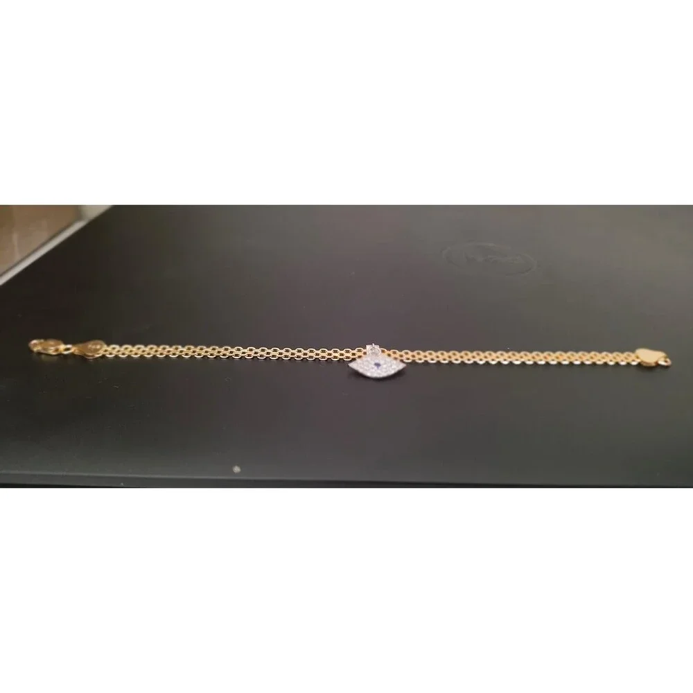 Giani Bernini CZ Evil Eye Bismark Chain Bracelet 7.25